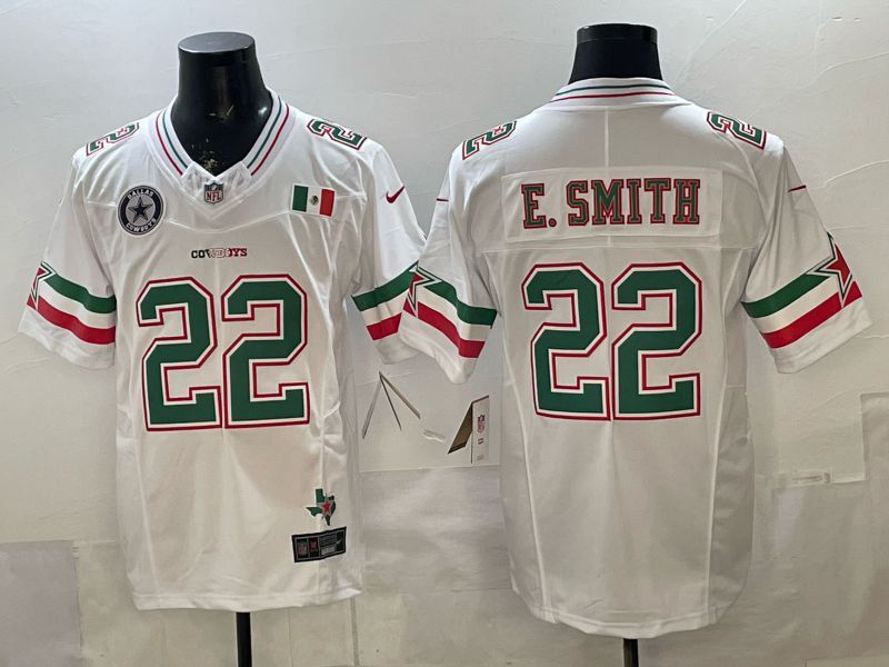 Men Dallas Cowboys #22 E.Smith White 3th generations 2026 Nike Limited NFL Jersey style 114->dallas cowboys->NFL Jersey